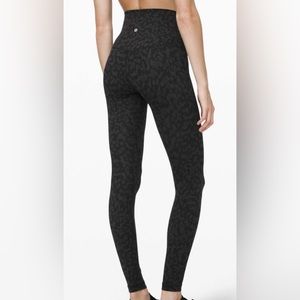 Black leopard lululemon leggings